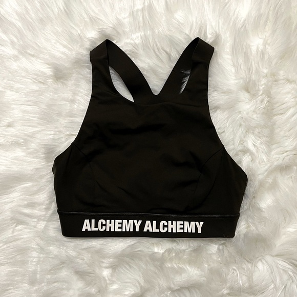 Lululemon Fast and Free Bra Dark Olive Sports Bra - Picture 2 of 3